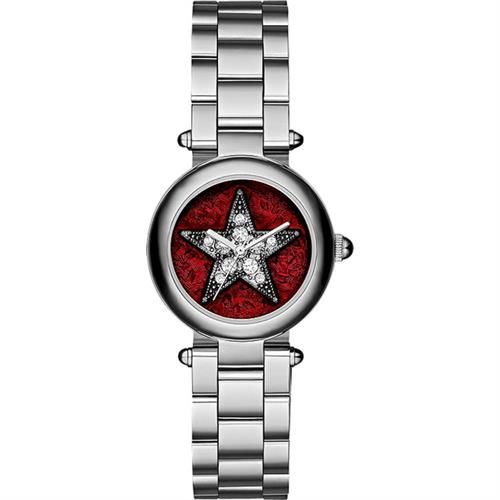 Marc Jacobs Dotty 紐約之星魔幻晶鑽女錶-紅x銀/26mm MJ3479