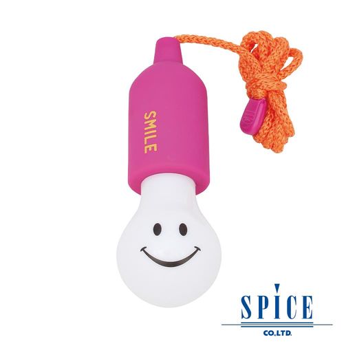 【日本 SPICE】SMILE LAMP 粉色 微笑先生 LED 燈泡 吊燈 