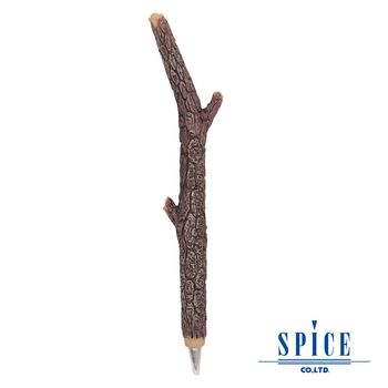 【日本 SPICE 】 天然質感 精緻手工 樹枝 造型圓珠筆