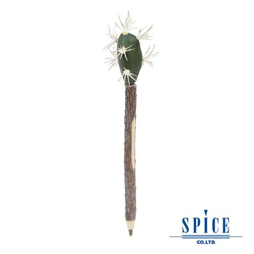 【日本 SPICE 】天然獨特 F仙人掌 造型圓珠筆