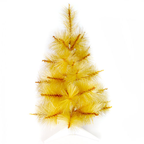台灣製2尺/2呎(60cm)特級金色松針葉聖誕樹裸樹 (不含飾品)(不含燈)