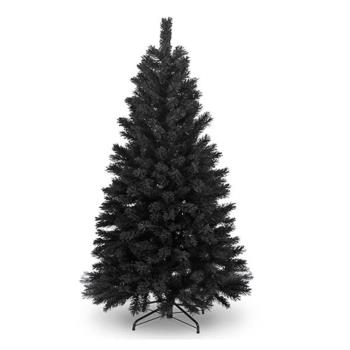 摩達客耶誕-台灣製6尺/6呎(180cm)時尚豪華版黑色聖誕樹 裸樹(不含飾品不含燈)本島免運費