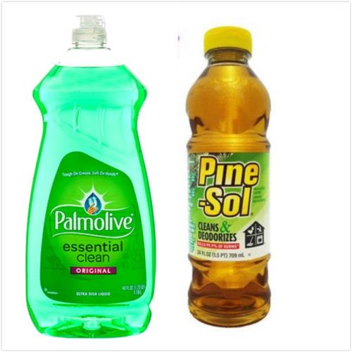 [美國 Palmolive]棕欖濃縮洗碗精(40ozx3)+[美國 Pine sol 潘松]萬用松香清潔液(24oz/709ml)x3