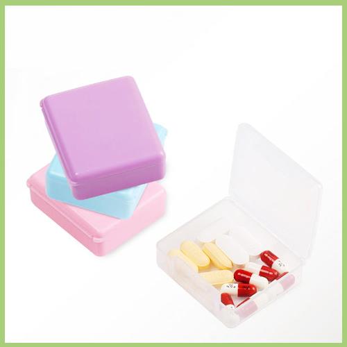 單格設計 1組2入隨行小方盒/保健藥盒/收納盒