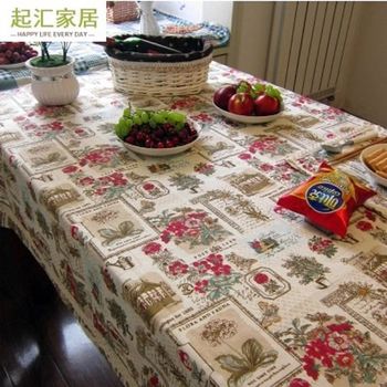 [協貿國際] 家居田園餐桌布藝棉麻茶几桌布