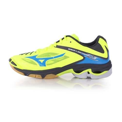 【MIZUNO】WAVE LIGHTNING Z3 男排球鞋-美津濃 螢光黃藍