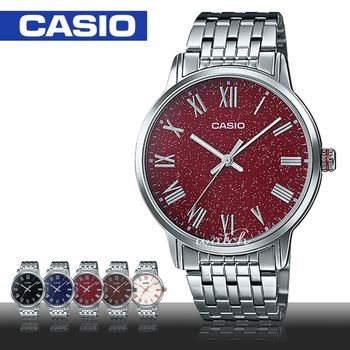 【CASIO 卡西歐】型男必備 不鏽鋼錶帶 羅馬數字 礦物玻璃 防水 男錶(MTP-TW100D)