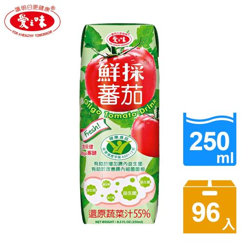 愛之味 蕃茄汁OLIGO保健 利樂包4箱組(250ml x24入/箱)