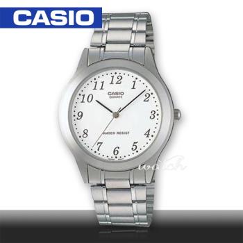 【CASIO 卡西歐】送禮首選 不鏽鋼錶帶 礦物玻璃 生活防水 指標男錶(MTP-1128A-7B)