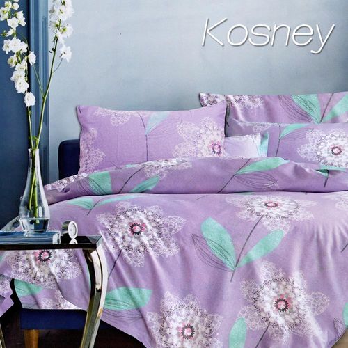 【KOSNEY】輕舞飛揚 雙人精梳棉四件式床包被套組MIT台灣製造