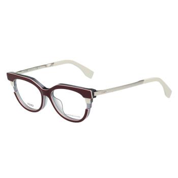 FENDI 廣告主打 光學眼鏡 (深紅色)FF0116