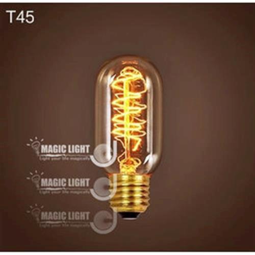 【光的魔法師 Magic Light】愛迪生鎢絲燈泡 T45 兩入裝 懷舊經典 110v