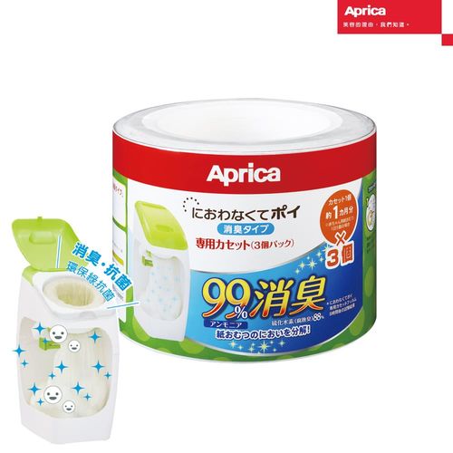 【Aprica 愛普力卡】尿布處理器專用替換用膠捲(3入)