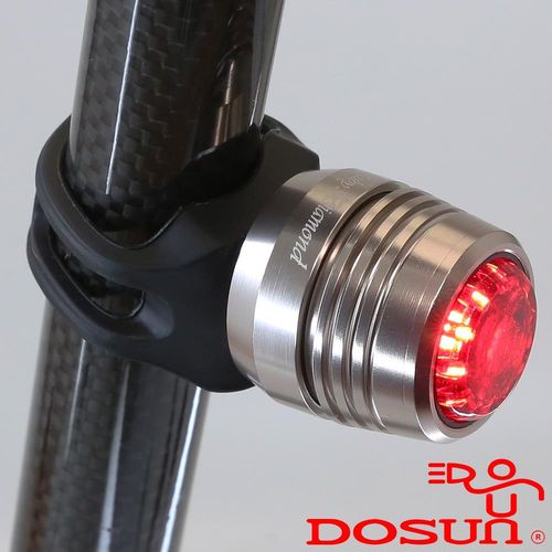 DOSUn USB充電鋁合金防水廣角警示照明尾燈(銀)