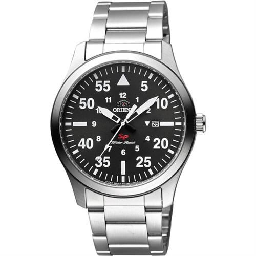 ORIENT東方錶SP系列飛行運動石英錶-灰x銀/42mmFUNG2001B
