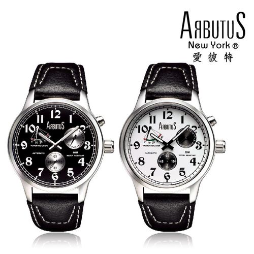 ARBUTUS 愛彼特 紳士格調機械式鍊帶腕錶 AR0089-0L (黑面) / AR0089-1L (白面)