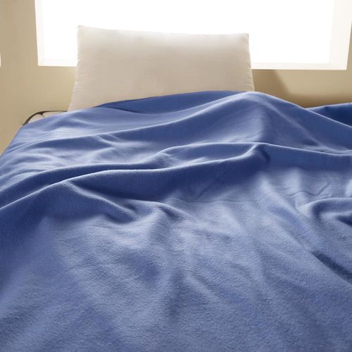 【HomeBeauty】輕柔珍珠刷毛絨毯-150x180cm-1入-(蔚藍色)