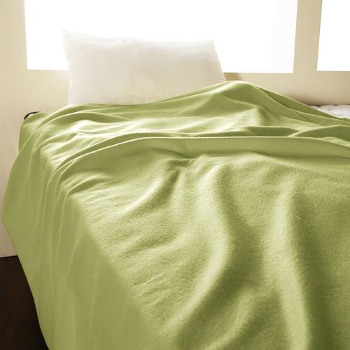 【HomeBeauty】輕柔珍珠刷毛絨毯-150x180cm-1入-(嫩葉綠)