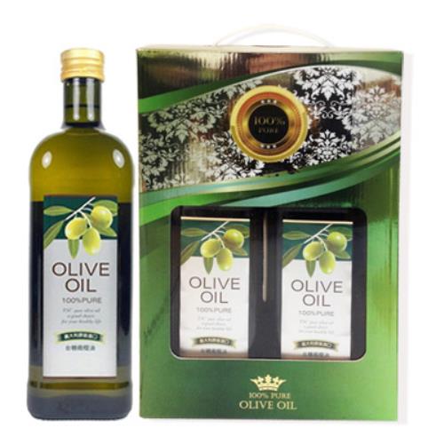 台糖 純級橄欖油禮盒 3盒 (1公升x2瓶)
