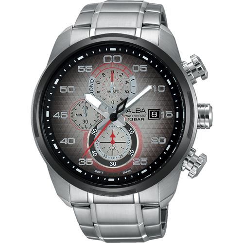ALBA SignA 星際巡航計時腕錶-金屬色漸層/45mm VD57-X066D(AM3267X1)