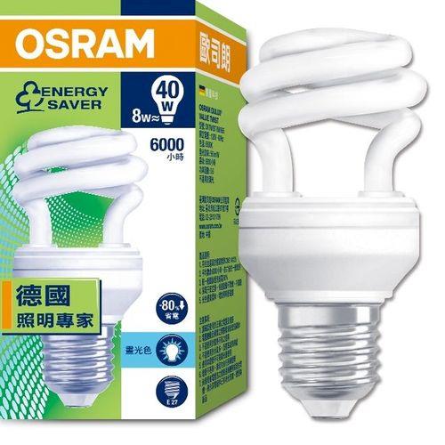 OSRAM歐司朗T2  8W小螺旋燈泡4入組E27白光