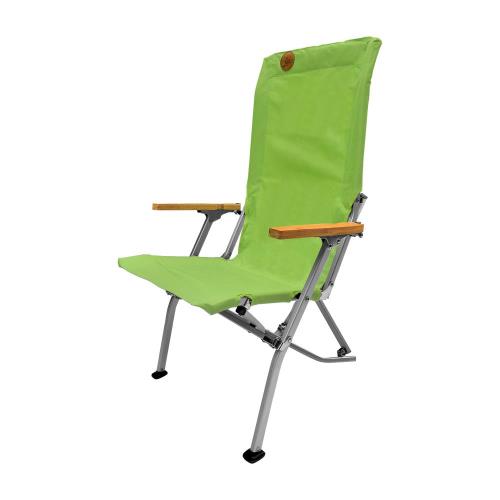 【OutdoorBase】日和高背竹材椅(草綠)-25360