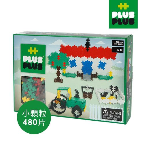 【BabyTiger虎兒寶】++PLUS-PLUS 加加積木 MINI 小顆粒-彩虹系列 農場 480PCS (盒裝)