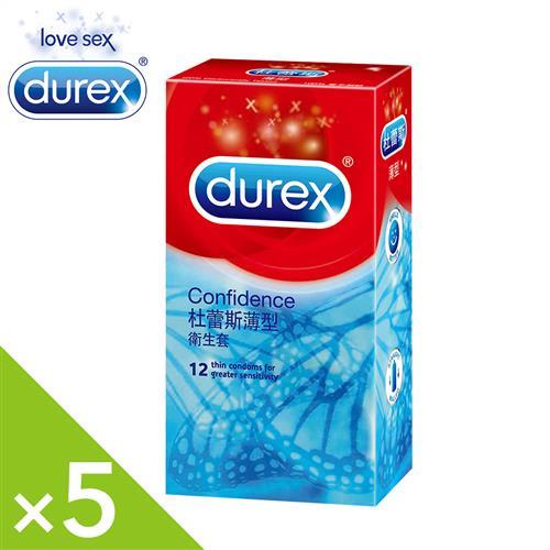 Durex杜雷斯 薄型保險套 (12入X5盒)