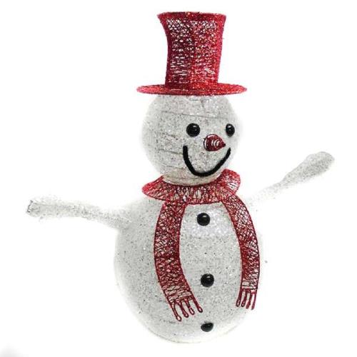 60cm 紅帽小雪人聖誕擺飾