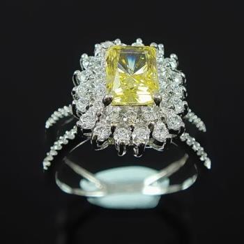 【Celosa珠寶】相識彩黃晶鑽戒指