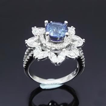 【Celosa珠寶】綻放藍寶戒指