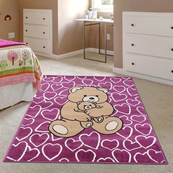【Ambience】比利時Luna 兒童遊戲地毯--小熊(100x150cm)