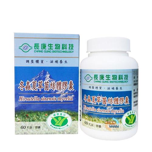 【長庚生技】冬蟲夏草菌絲體x4入(60粒/瓶)