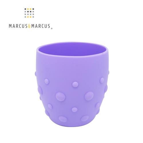 【MARCUS&MARCUS】動物樂園矽膠防滑學習杯-鯨魚(紫)