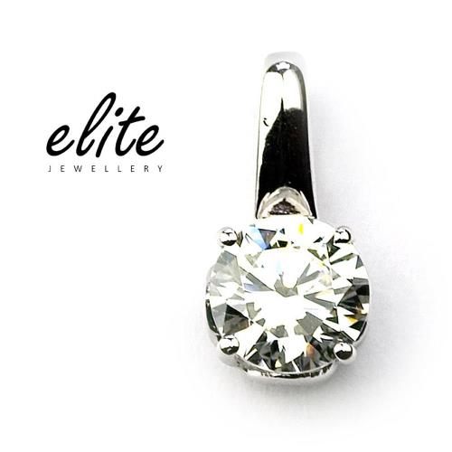 【Elite 伊麗珠寶】925純銀項鍊 八心八箭美鑽系列 - 璀璨永恆
