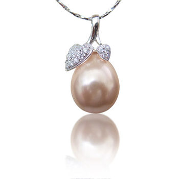 (小樂珠寶) 媽媽婆婆姐姐的最愛大顆珠賣超好---頂級3A南洋深海貝珍珠墬鍊