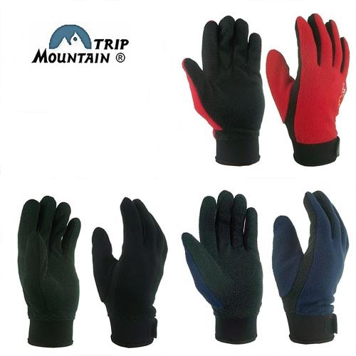 山之行MOUNTAIN TRIP復合搖粒輕薄超細絨抓絨手套防寒保暖手套MG-40(手掌全膠粒防滑手套)