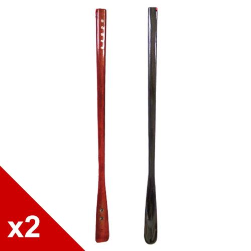 ○糊塗鞋匠○ 優質鞋材 A27 70cm紅木鑲貝鞋拔 (2支/組)