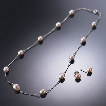 天然淡水珍珠套組(7-8mm) 小樂珠寶