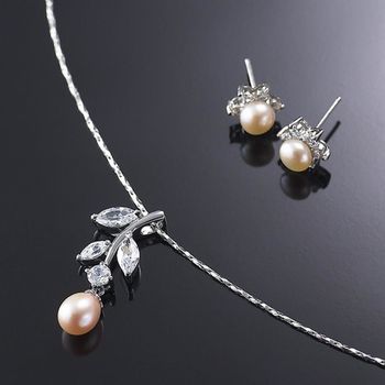 (小樂珠寶) 珍珠飾品擁有迷人的光彩，表現出十足的女人味--頂級天然珍珠項鍊多件式套組