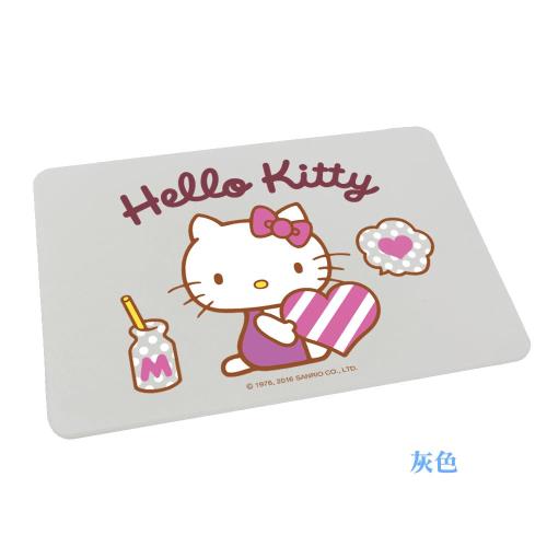 【網狐家居】Hello Kitty珪藻土吸水地墊//彩繪款-甜蜜早安