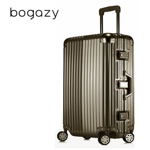 【Bogazy】魔幻夢境 29吋鋁框PC鏡面行李箱(摩卡棕)