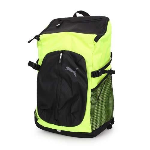 【PUMA】APEX後背包-雙肩包 電腦包 旅行包 行李包 登山 黑螢光黃
