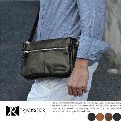 【TRICKSTER】日本品牌 3層式內袋 斜背包 A5小包手拿包 多口袋側背包 tr102