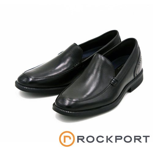 Rockport 素面無綁帶紳士皮鞋 男鞋-黑