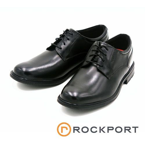 Rockport 全防水系列ESSENTIAL DETAILS II素面綁帶皮鞋-黑