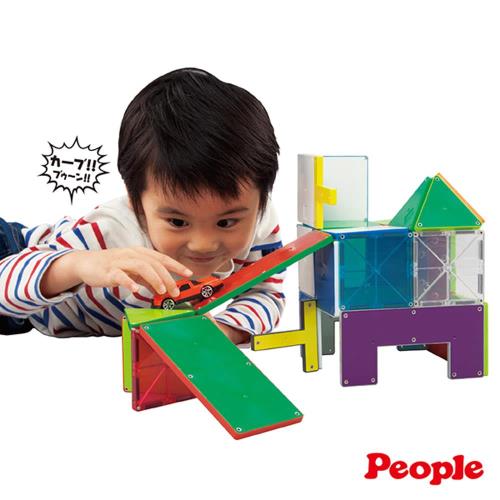 日本People-4歲男孩的華達哥拉斯磁性積木組合(STEAM教育玩具)