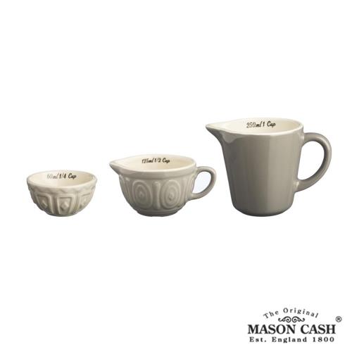 【MASON】BAKER LANE系列陶瓷量杯3件組(淺咖啡)