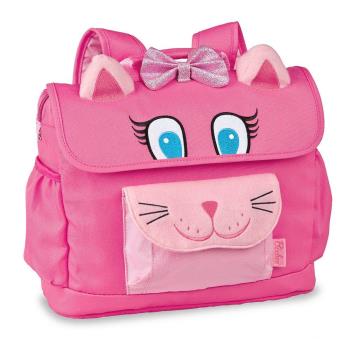 美國Bixbee - 3D動物童趣系列甜美粉貓咪小童背包