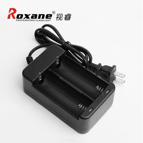 Roxane視睿雙槽電池充電器18650鋰電池充電器18650電池充電器18650充電座RS-268